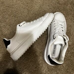Steve Madden White and Black Men's Sneakers